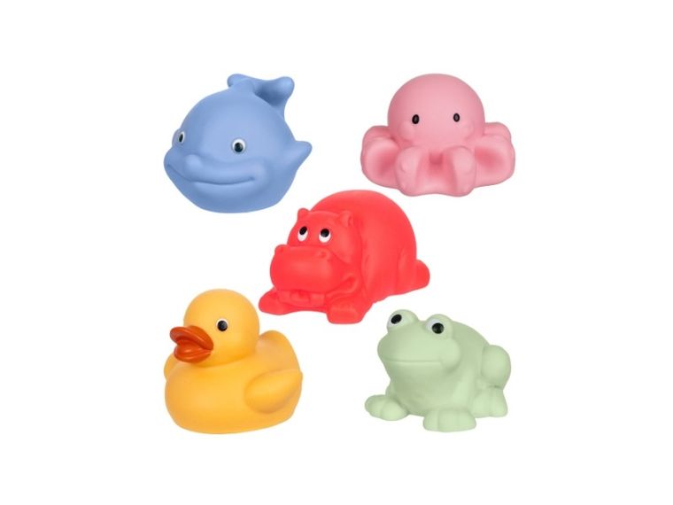 Tullo, zwierzątka, figurki do kąpieli, 5 szt.