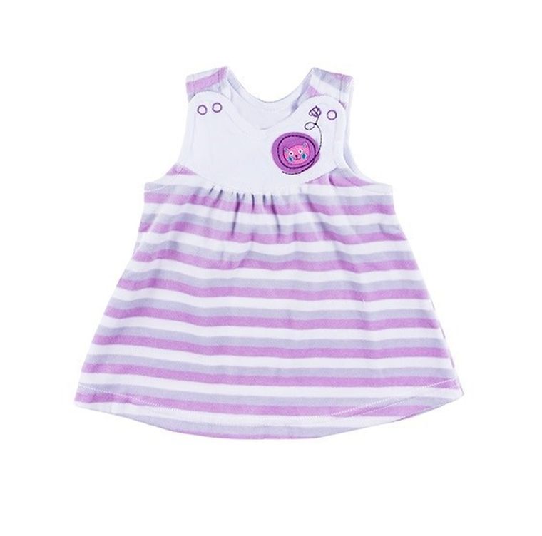 Tunika dziewczęca bez rękawów, szaro-fioletowa, Eevi