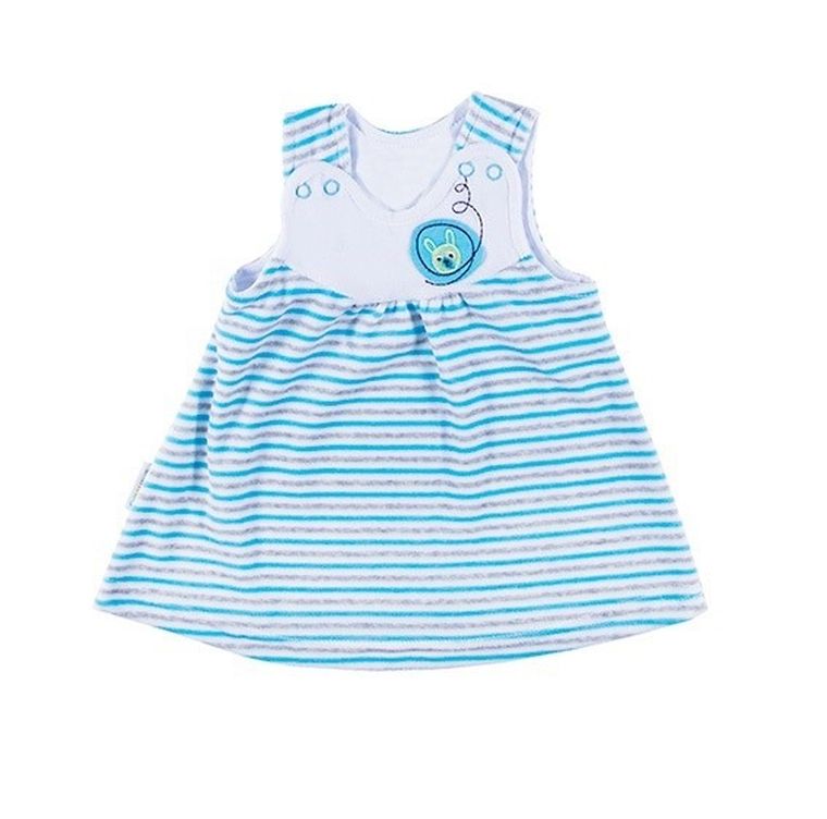 Tunika dziewczęca bez rękawów, turkusowa, Eevi