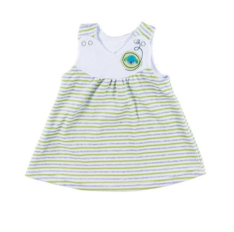 Tunika dziewczęca bez rękawów, zielona, Eevi