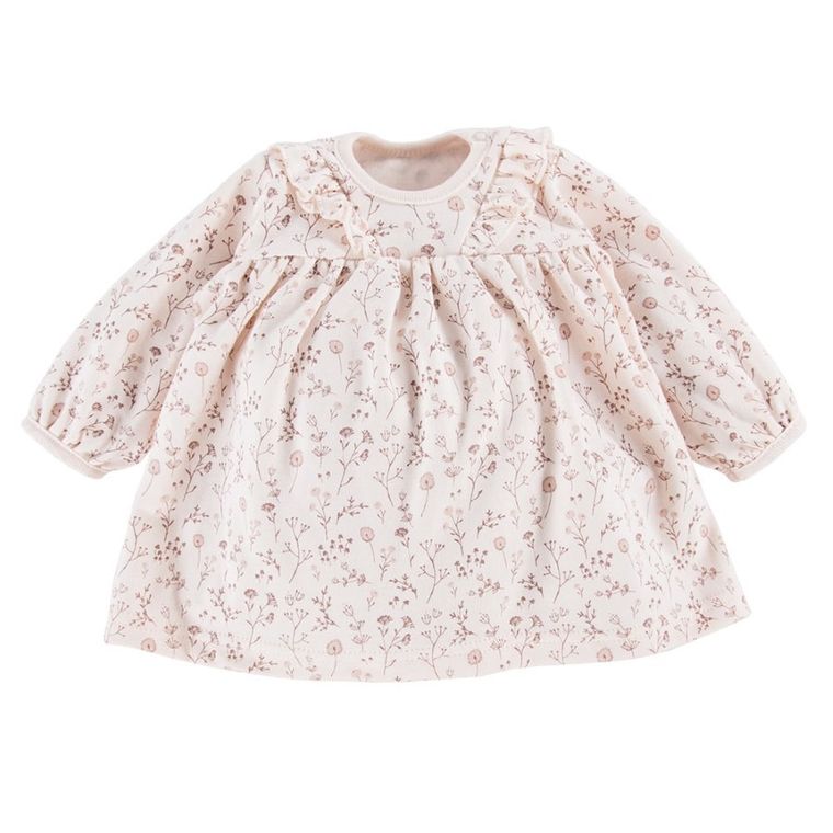 Tunika dziewczęca z długim rękawem, ecru, Bloom, Eevi