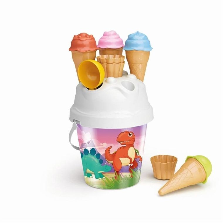 Tupiko, wiaderko holograficzne z lodami, dinozaury