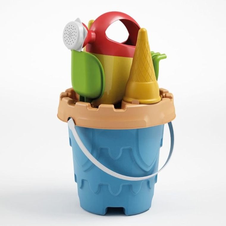 Tupiko, wiaderko zamek z akcesoriami do piasku