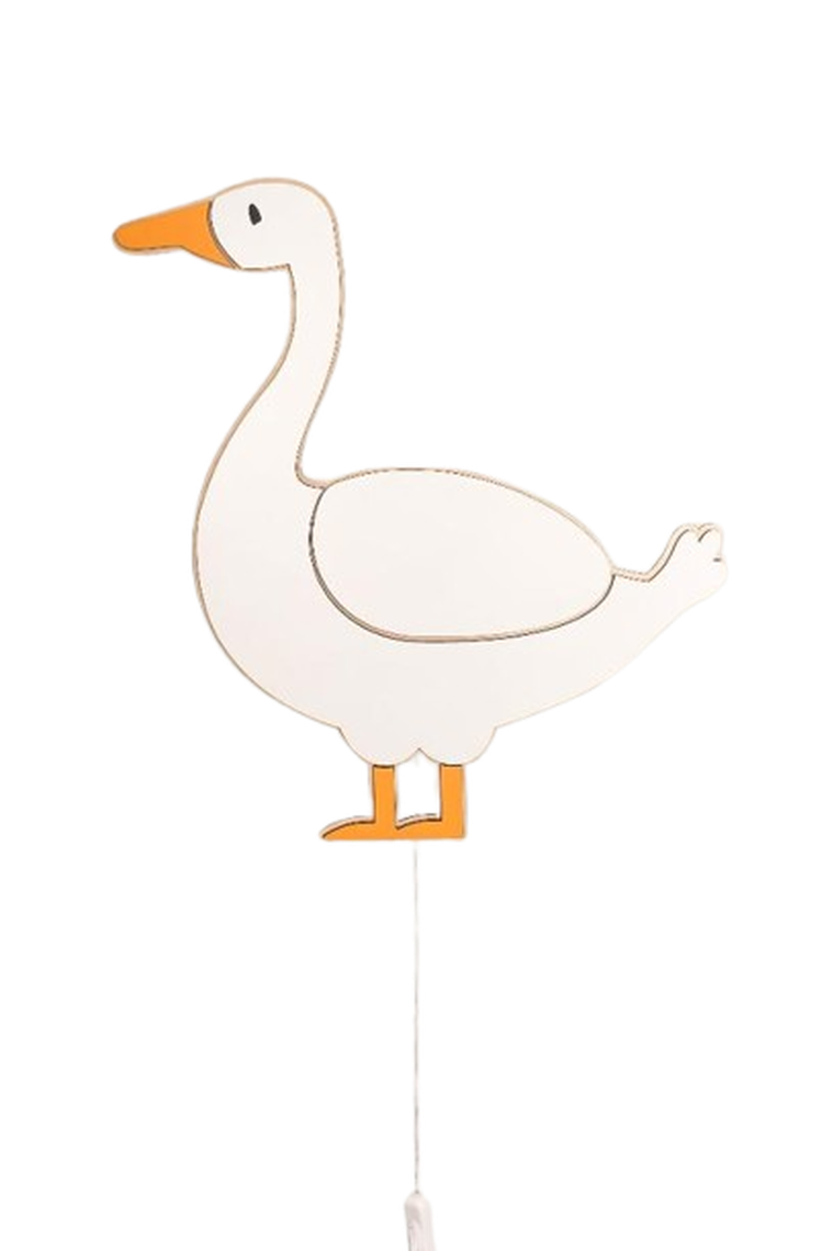 tupti.lights, lampka nocna dla dzieci, drewniana, gąska