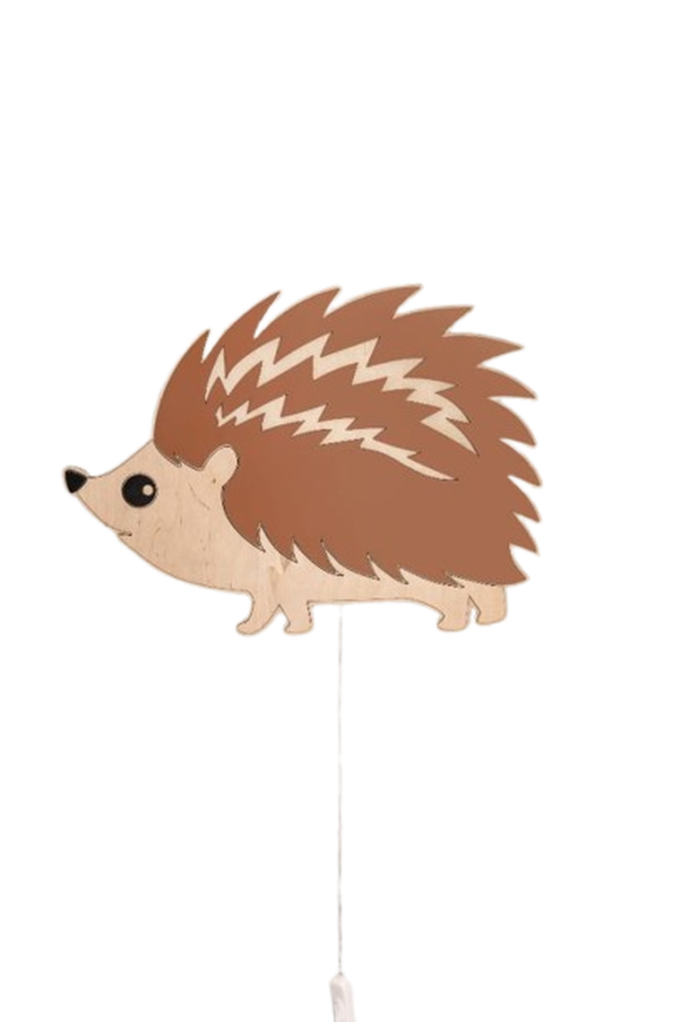 tupti.lights, lampka nocna dla dzieci, drewniana, jeż