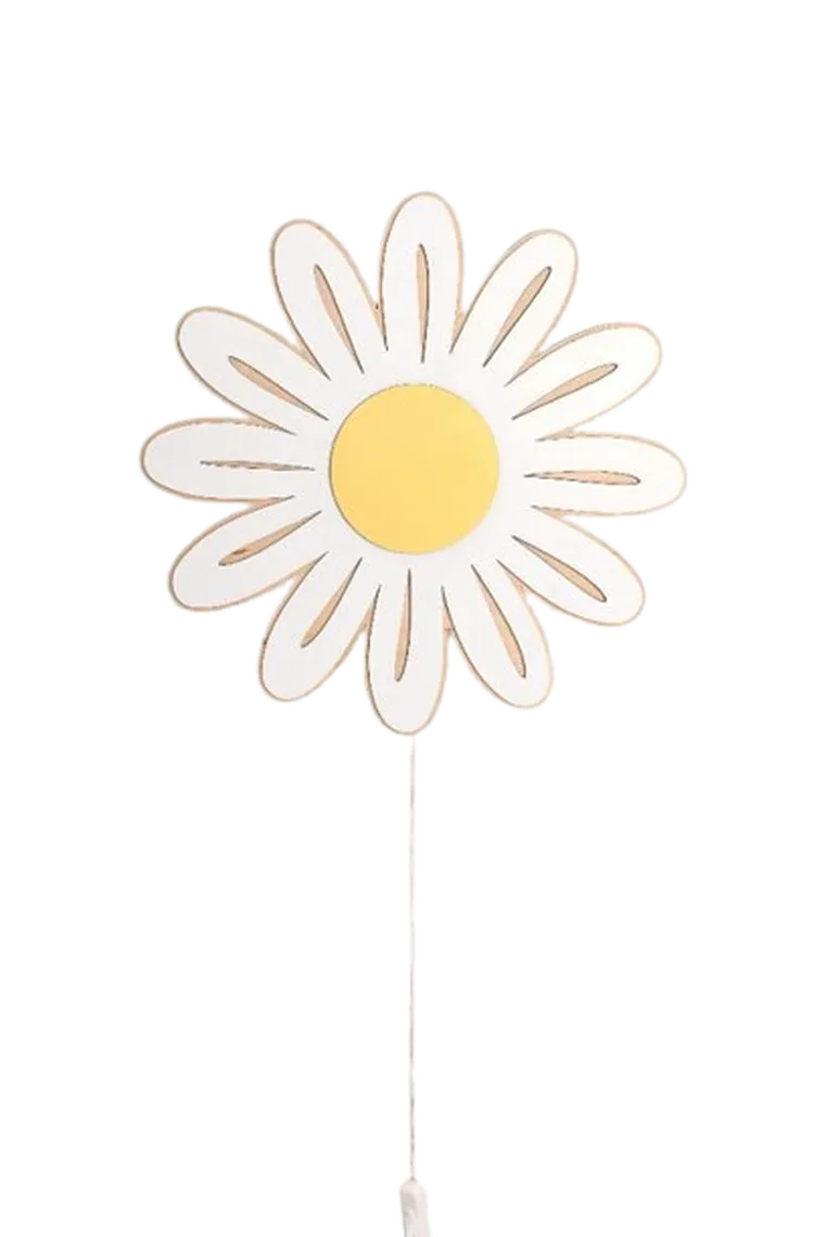 tupti.lights, lampka nocna dla dzieci, drewniana, stokrotka