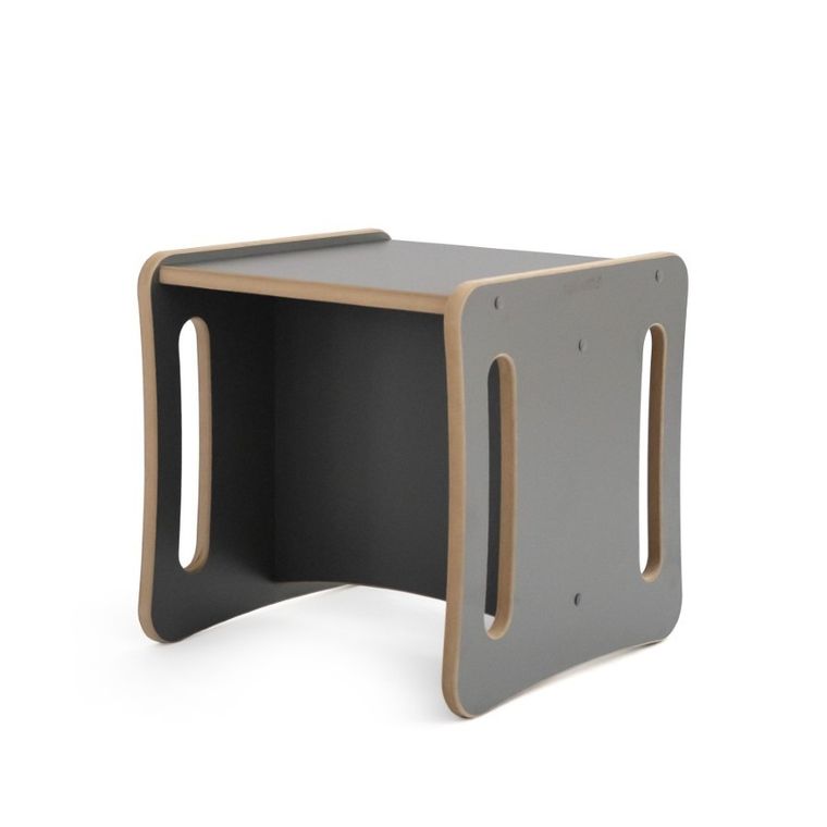 tupti.wood, Biggy, 2w1: krzesełko i stolik, szare