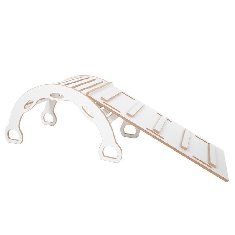 tupti.wood, duży bujak montessori z uchwytami + duża zjeżdżalnia, drabinka