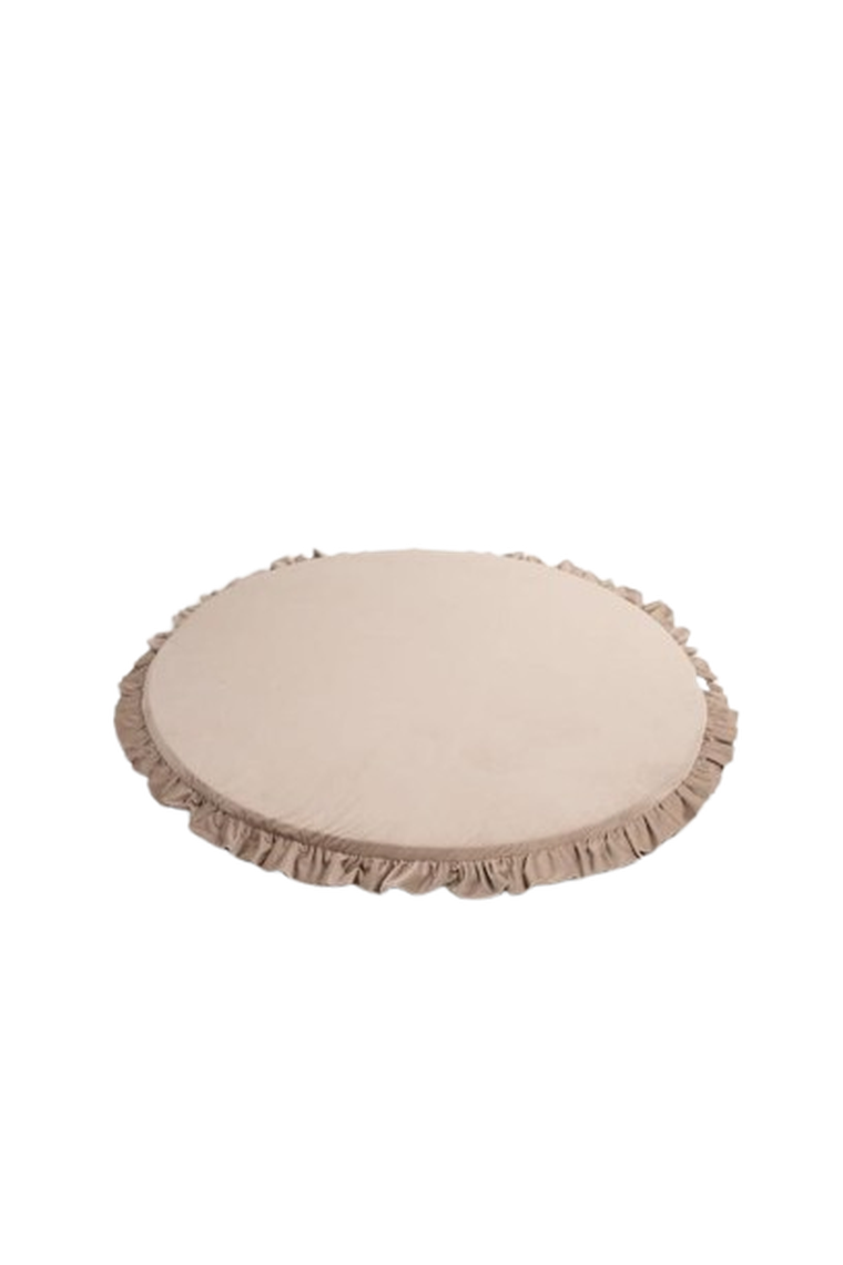 tupti.wood, mata piankowa z falbanką, beżowa