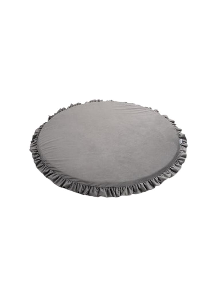 tupti.wood, mata piankowa z falbanką, szara