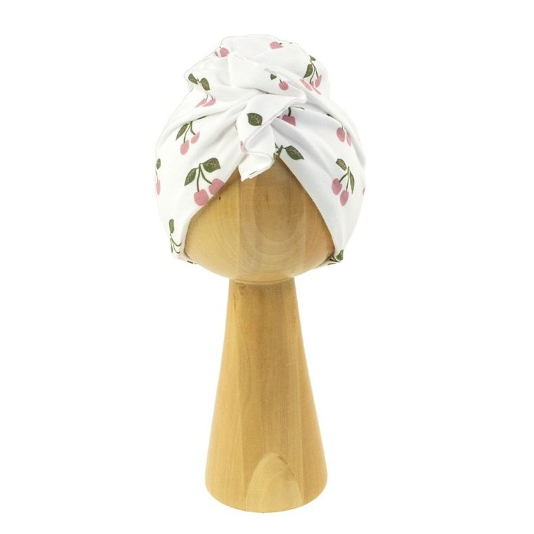 Turban dziewczęcy, biały, Nicol