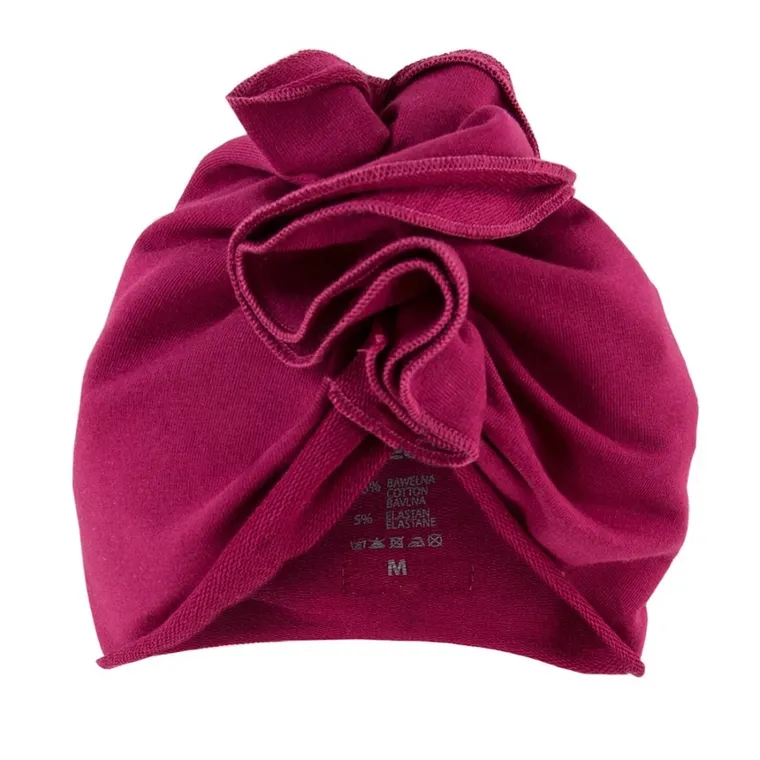 Turban dziewczęcy, bordowy, Eevi