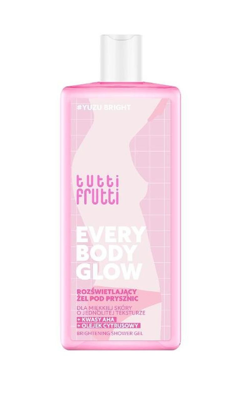 Tutti Frutti, Everybody Glow, rozświetlający żel pod prysznic, 400 ml