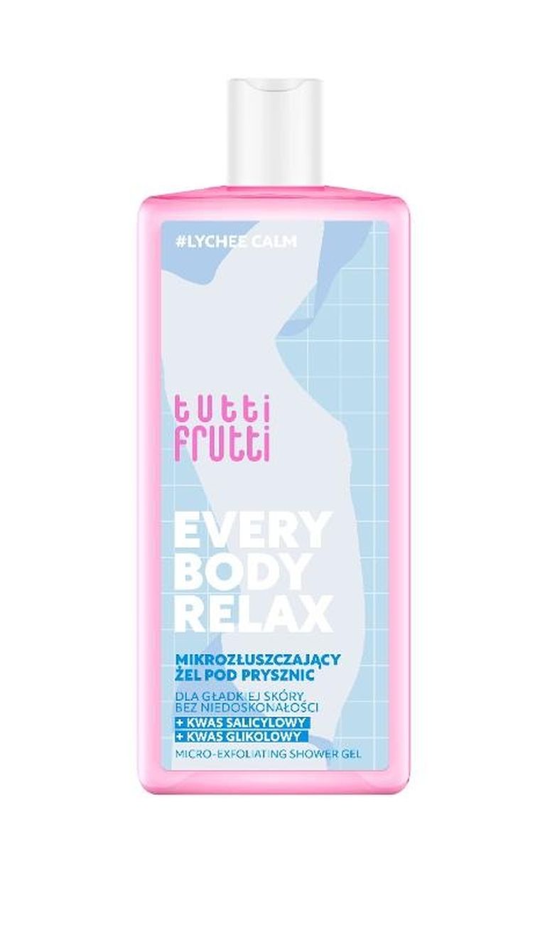Tutti Frutti, Everybody Relax, mikrozłuszczający żel pod prysznic, 400 ml