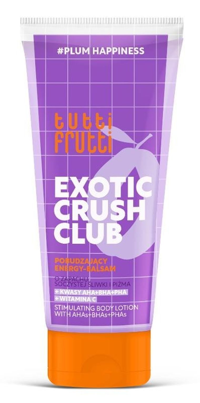 Tutti Frutti, Exotic Crush Club, pobudzający energy-balsam, soczysta śliwka i piżmo, 200 ml