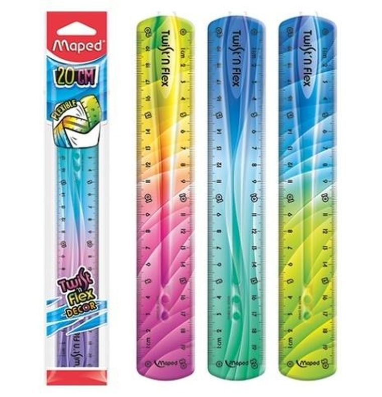 Twis't Flex decor, linijka niełamliwa, 20 cm