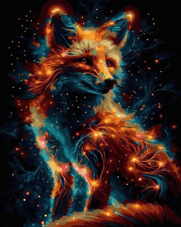 Twoje Hobby, malowanie po numerach + złota farba, Gwiezdna...