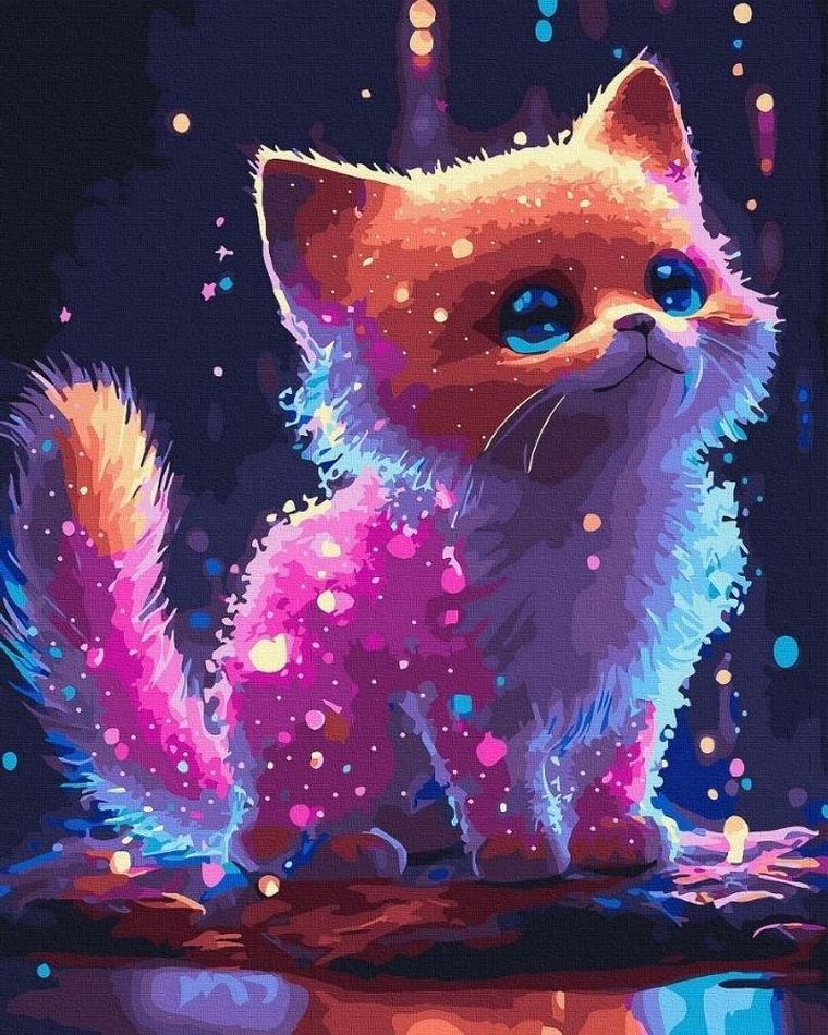 Twoje Hobby, malowanie po numerach, czarne płótno, Galaktyczny