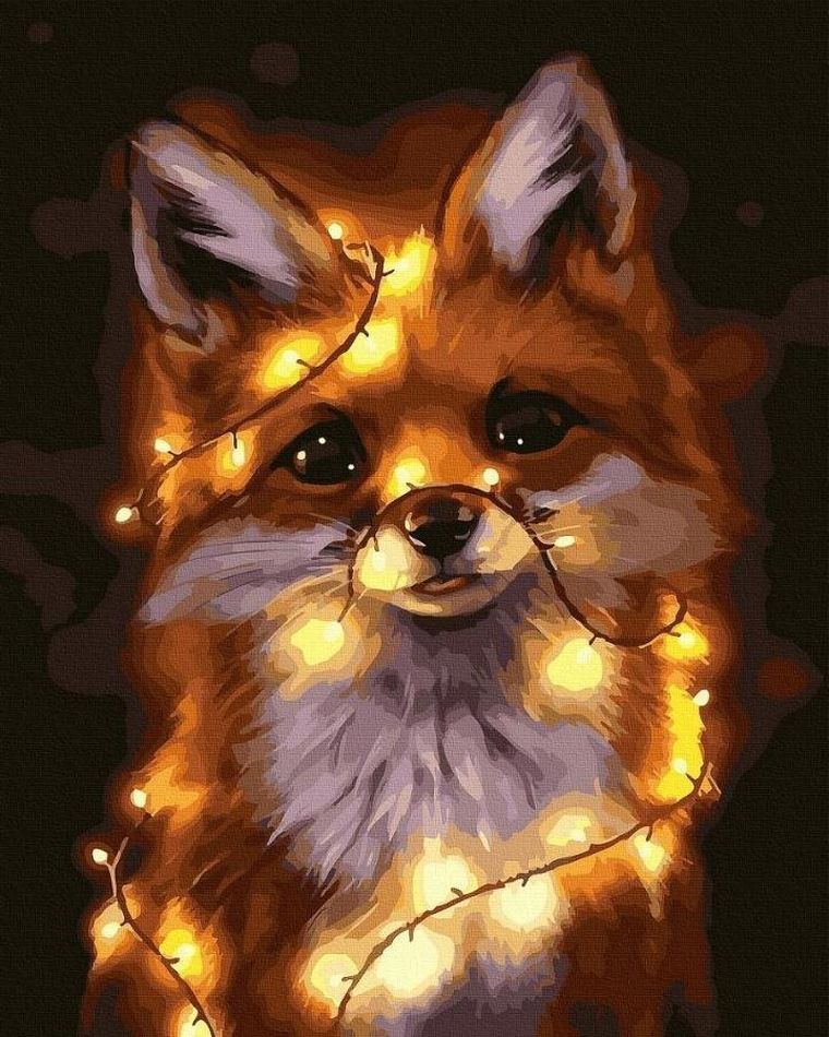 Twoje Hobby, malowanie po numerach, czarne płótno, Świąteczny