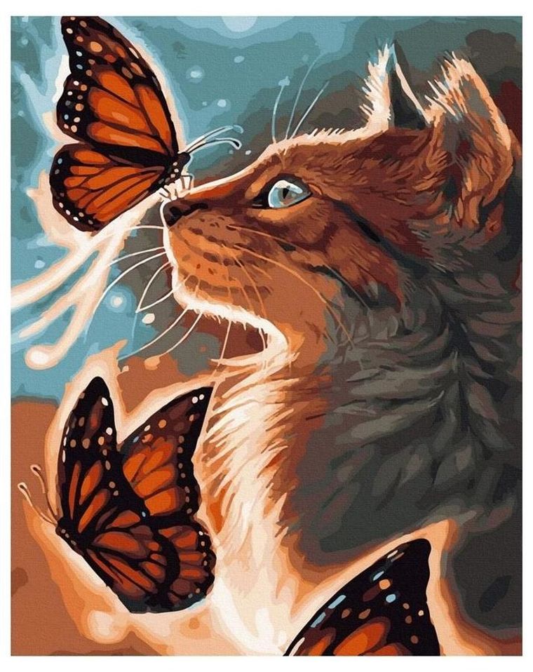 Twoje Hobby, malowanie po numerach, Lśniący kot, 40-50 cm