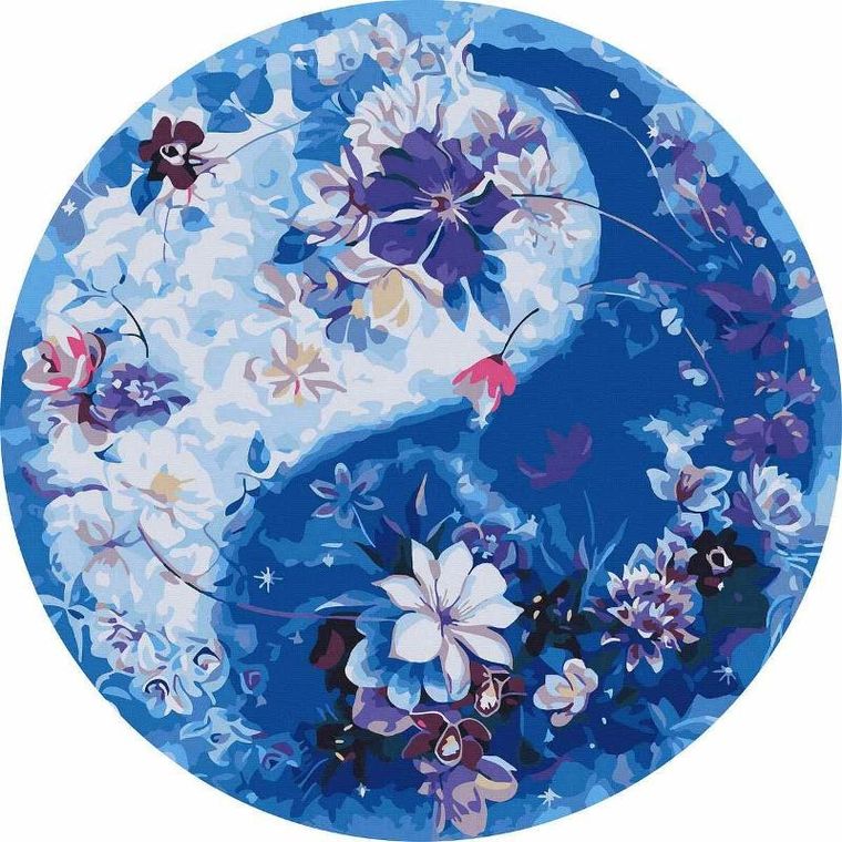 Twoje Hobby, malowanie po numerach, okrągłe, Energia życia, 40 cm