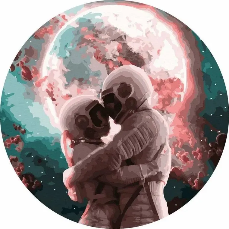 Twoje Hobby, malowanie po numerach, okrągłe, Kosmos, 40 cm