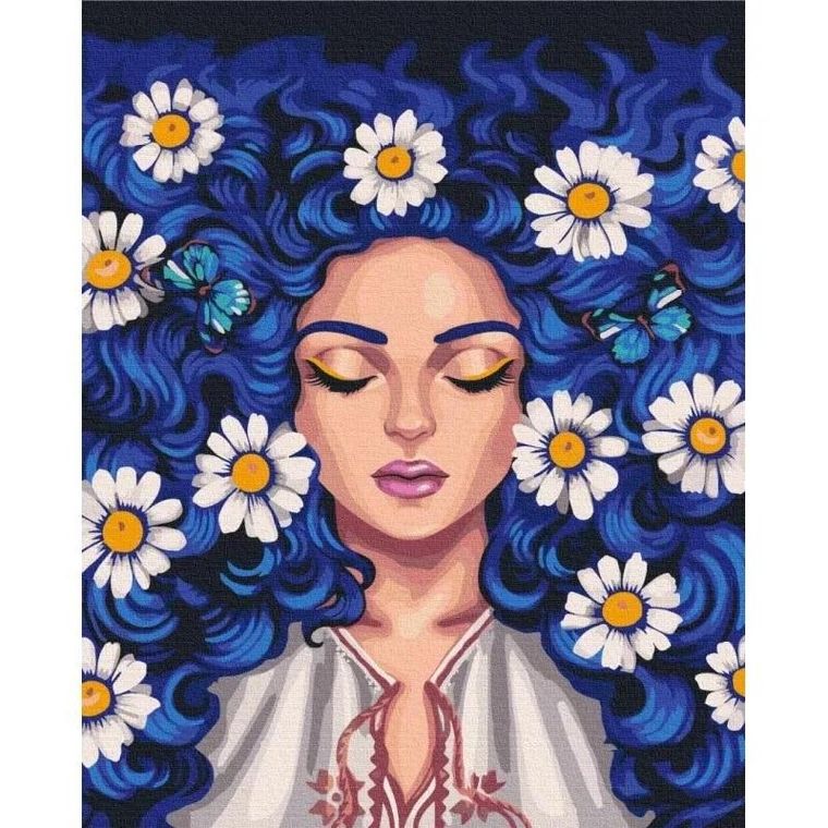 Twoje Hobby, malowanie po numerach, Stokrotki we włosach, 40-50