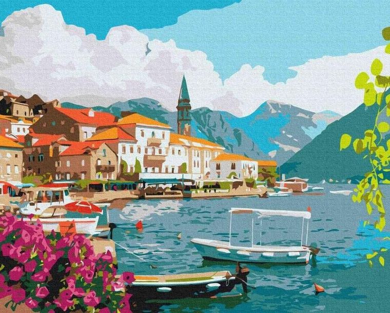 Twoje Hobby Plakaty, malowanie po numerach, Lato w Zatoce Kotorskiej