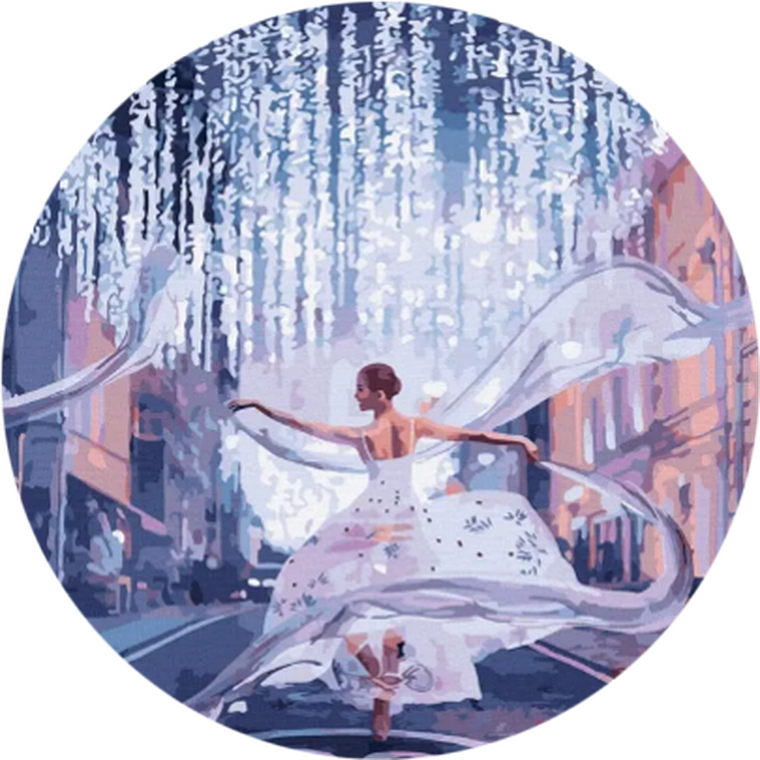 Twoje Hobby, Plakaty, malowanie po numerach, owalne, Baletnica