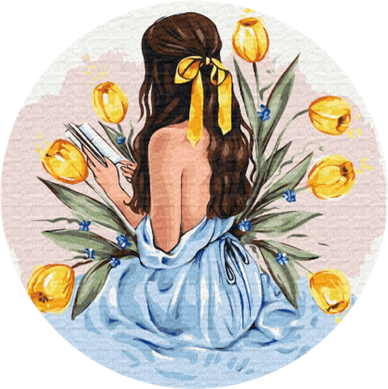 Twoje Hobby, Plakaty, malowanie po numerach, owalne, Historia tulipanów