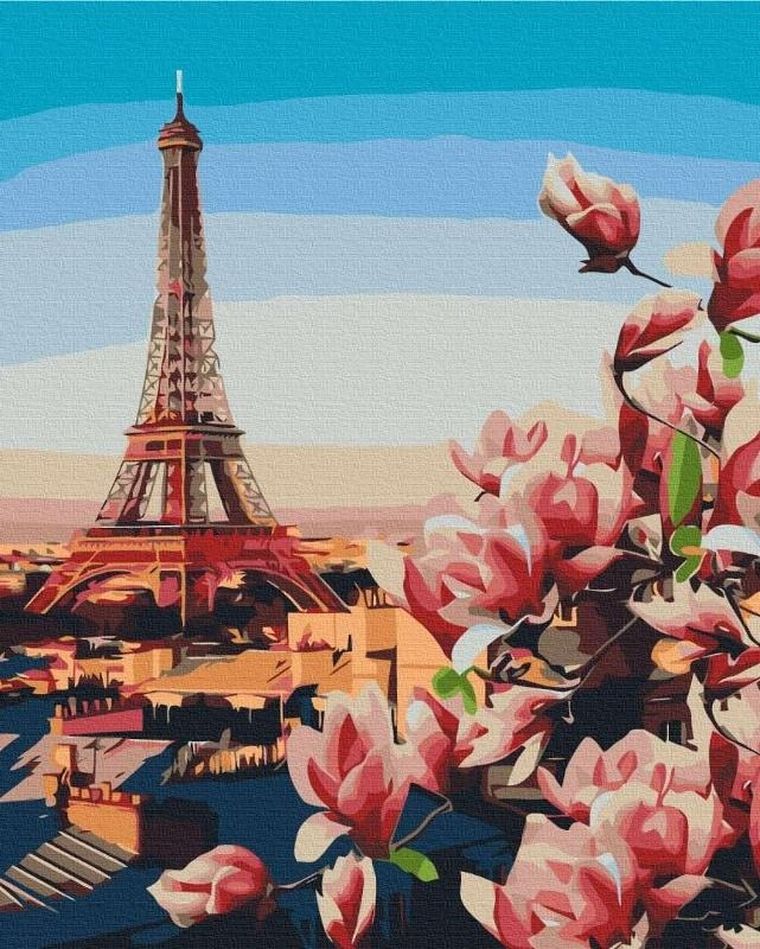 Twoje Hobby, Plakaty, malowanie po numerach, Paryskie Magnolie