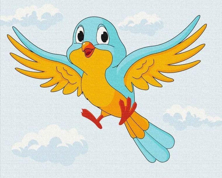 Twoje Hobby Plakaty, malowanie po numerach, Ptaszek