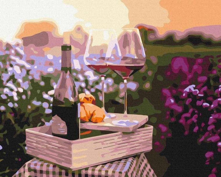 Twoje Hobby Plakaty, malowanie po numerach, Romans w lawendzie