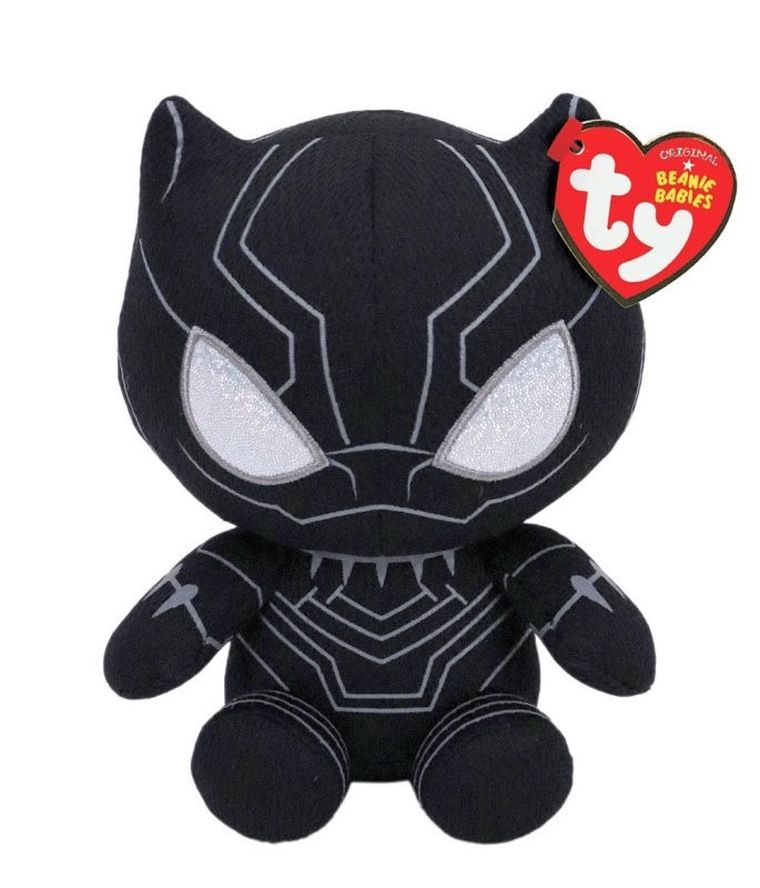 Ty, Beanie Babies, Black Panther, mastkotka, 15 cm