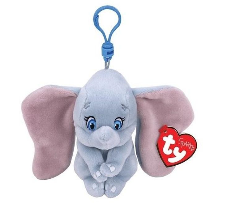 Ty, Beanie Babies, Disney, Słonik Dumbo, brelok, maskotka, 5 cm