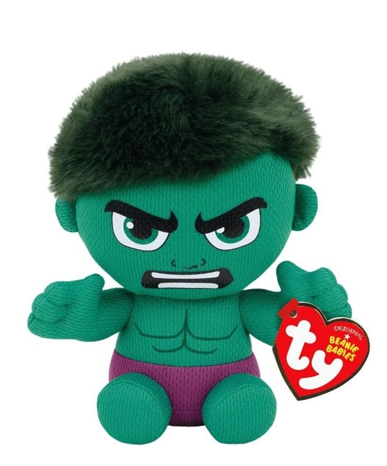 Ty, Beanie Babies, Hulk, mastkotka, 15 cm