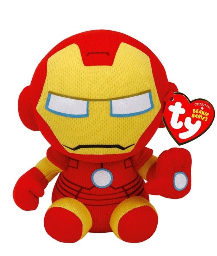 Ty, Beanie Babies, Iron Man, mastkotka, 15 cm