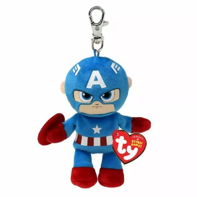 Ty, Beanie Babies, Marvel, Capitan America, maskotka z breloczkiem