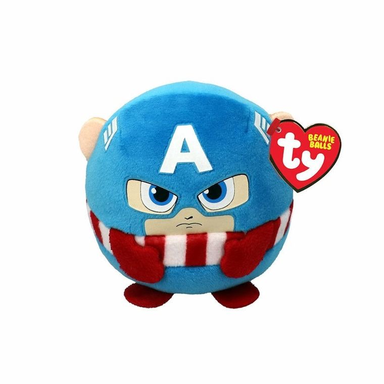 Ty, Beanie Balls, Marvel, Captain America, maskotka, 9 cm