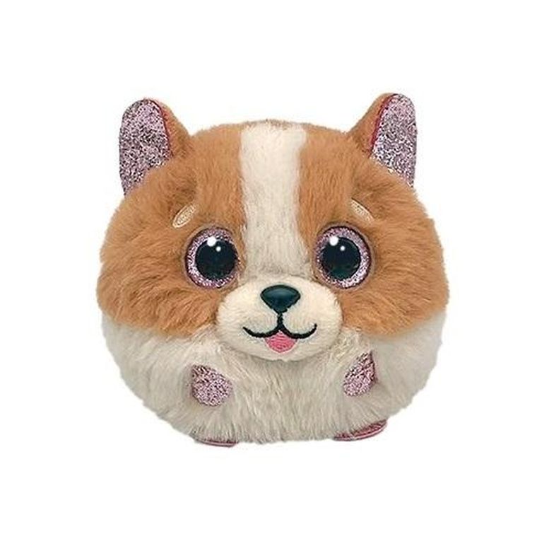 Ty, Beanie Balls, Tanner, brązowo-biały pies, maskotka, 10 cm