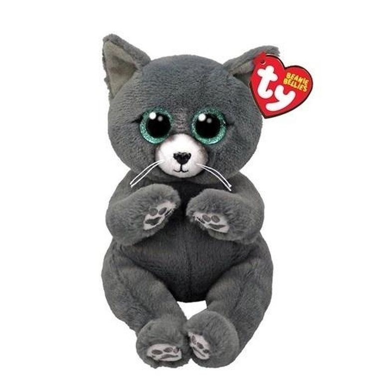 Ty, Beanie Bellies, Kot rosyjski Binx, maskotka, niebieska, 15 cm