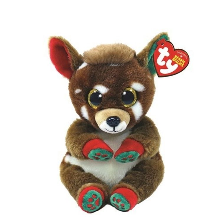 Ty, Beanie Bellies, Renifer Juno, maskotka, 15 cm