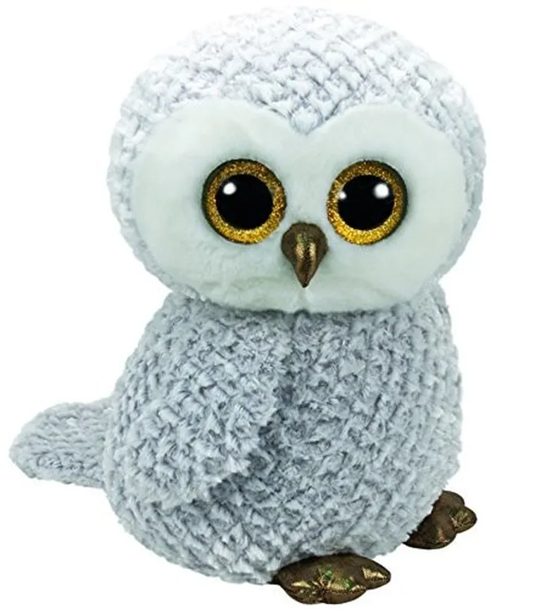 Ty, Beanie Boos, Biała sowa Owlette, maskotka, 42 cm