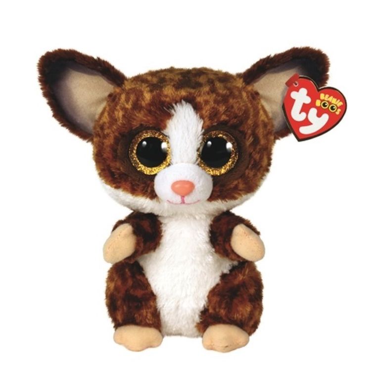 Ty, Beanie Boos, Bush Baby Binky, maskotka, brązowa, 24 cm
