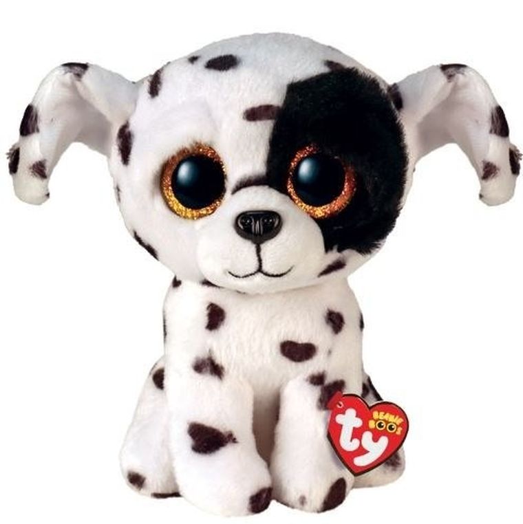 Ty, Beanie Boos, dalmatyńczyk Luther, maskotka, 15 cm