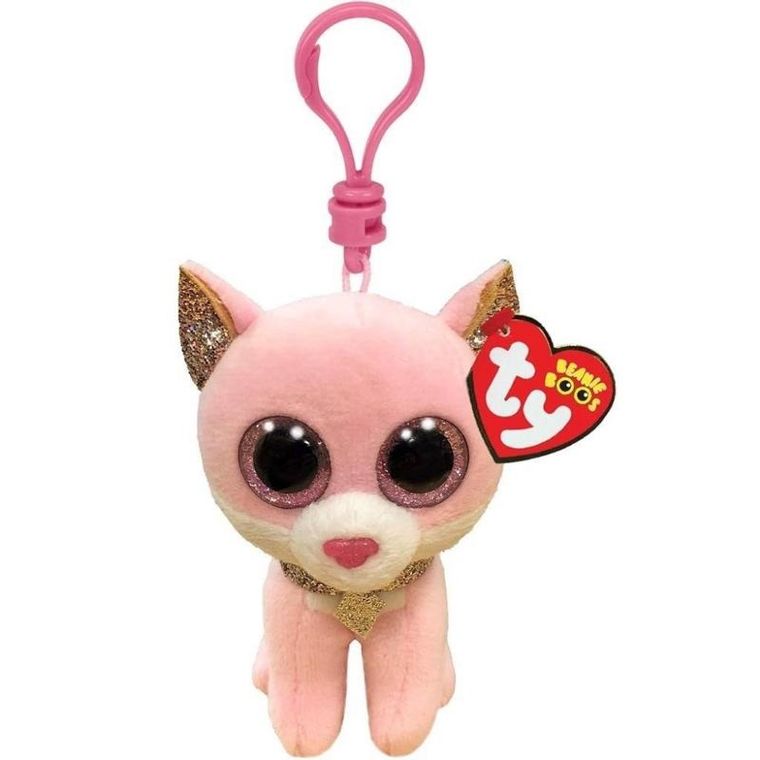Ty, Beanie Boos, Kot Fiona, breloczek pluszowy, 8,5 cm