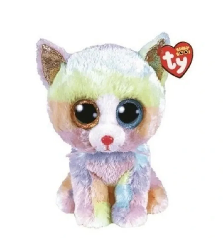 Ty, Beanie Boos, kot Heather, maskotka, 15 cm