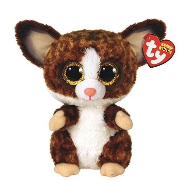 Ty, Beanie Boos, Lemur Binky, maskotka, brązowa, 15 cm