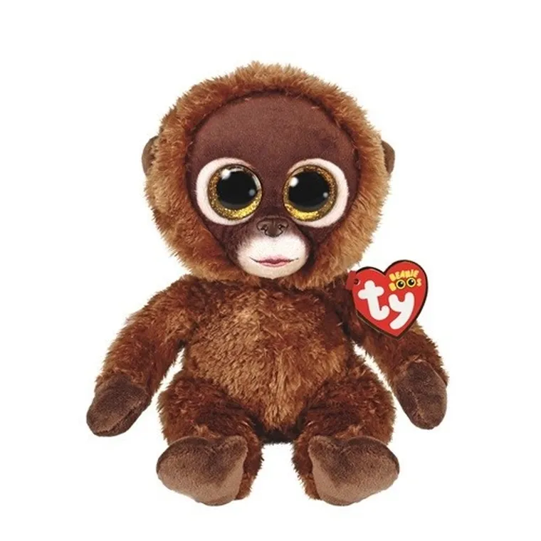 Ty, Beanie Boos, Małpka Chessie, maskotka, brązowa, 15 cm