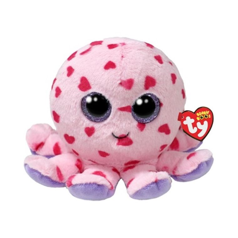 TY, Beanie Boos, ośmiornica Bubbles, różowa, maskotka, 15 cm